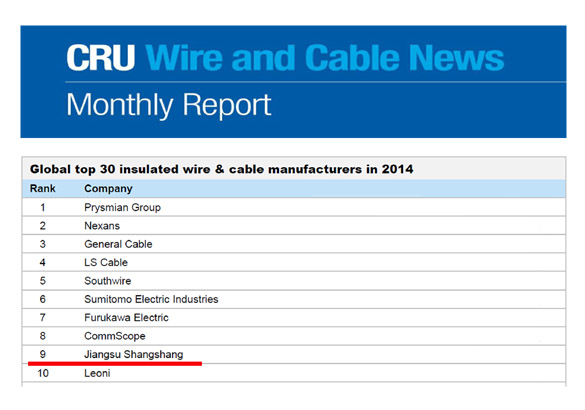 55世纪电缆再次进入全球绝缘线缆制造商前十